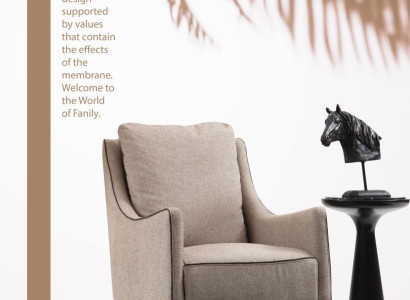 Ohrensessel Sessel Sitzer Cocktailsessel Stoff Wohnzimmer Modern Beige