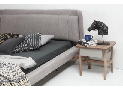 Nachttisch Nachtschränkchen Holz Modern Tisch Braun Schlafzimmer Neu