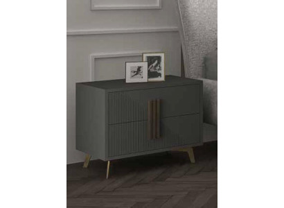 Nachttisch Beistelltisch Tisch Holz Tische Möbel Nachttische Grau Schlafzimmer