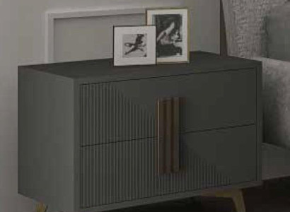 Nachttisch Beistelltisch Tisch Holz Tische Möbel Nachttische Grau Schlafzimmer