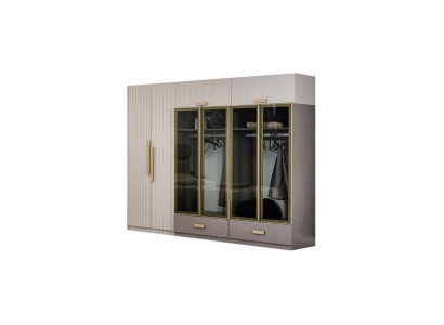 Kleiderschrank Holzschrank Schrank Holz Beige Schlafzimmer Moderne