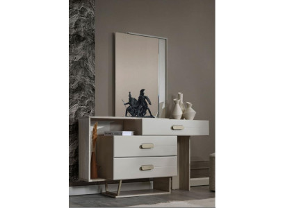 Moderner Schminktisch Frisiertisch Designer Kosmetiktisch Möbel 2tlg Set