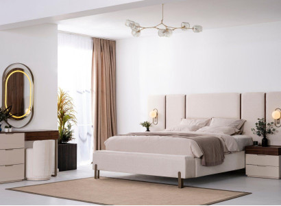 Schlafzimmer Set Luxus Komplettes Bett 2x Nachttisch Schminktisch 4tlg Neu