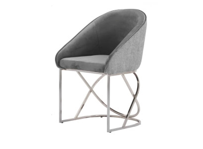 Essgruppen Esstischstühle Luxus 6x Stühle Textil Farbe Grau Modernes Möbel Neu