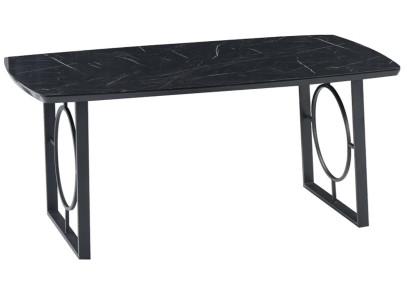 Luxus Tische Esszimmer Metall Esszimmertisch Moderner Möbel Schwarz Edelstahl