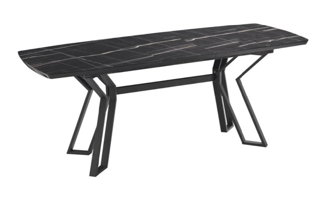 Modern Schwarz Luxus Esstisch Küchentisch Rechteckiger Esszimmertisch Tisch Neu