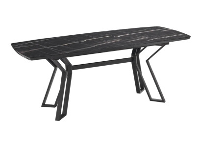 Modern Schwarz Luxus Esstisch Küchentisch Rechteckiger Esszimmertisch Tisch Neu