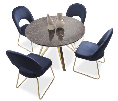 Luxus Esstisch Esszimmer Tisch Metall Gold Tische Esstische Möbel Einrichtung