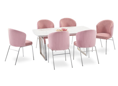 Essgruppe Esstisch 6x Stühle Modernen Tisch Luxus Möbel Esszimmer 7tlg