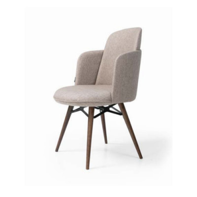 Moderner Weißer Stuhl Textil Einsitzer Esszimmer Luxuriöse Stühle Neu