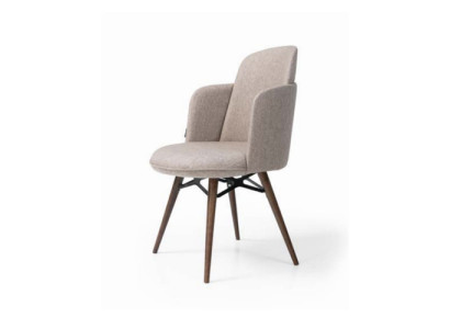 Moderner Weißer Stuhl Textil Einsitzer Esszimmer Luxuriöse Stühle Neu