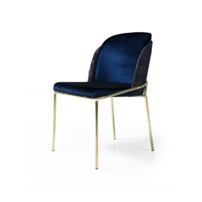 Blauer Edelstahl Küchenstuhl Luxus Esszimmer Sitzer Stilvolle Stühle