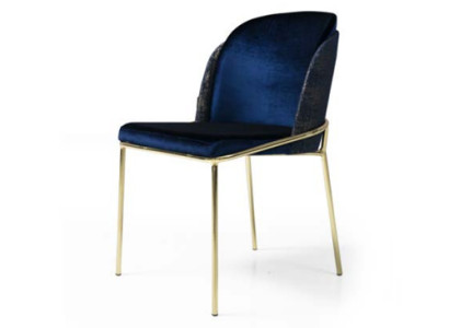 Blauer Edelstahl Küchenstuhl Luxus Esszimmer Sitzer Stilvolle Stühle