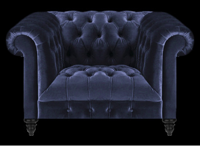 Neu Sessel Polstermöbel Sitz Polster Textil Wohnzimmer Einrichtung Chesterfield