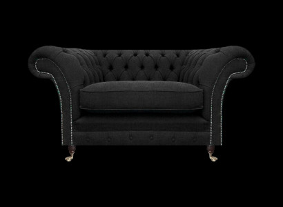 Sessel Neu Schwarz Chesterfield Designer Wohnzimmer Polstersessel Einrichtung
