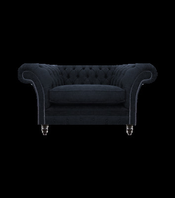 Wohnzimmer Blau Designer Sessel Chesterfield Polstersessel Einrichtung