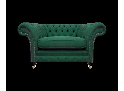 Sessel Chesterfield Couch Wohnzimmer Möbel Textil Stoff Einrichtung Polstermöbel