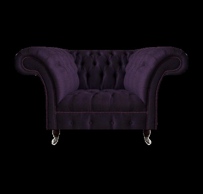 Polstermöbel Luxus Sessel Polstersitz Wohnzimmer Couch Lila Möbel Chesterfield