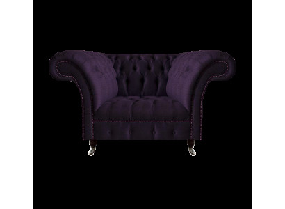 Polstermöbel Luxus Sessel Polstersitz Wohnzimmer Couch Lila Möbel Chesterfield