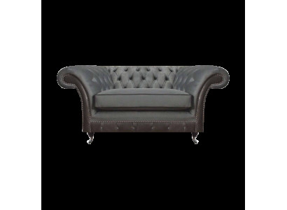 Grau Polstermöbel Sessel Designer Einrichtung Wohnzimmer Neu Chesterfield