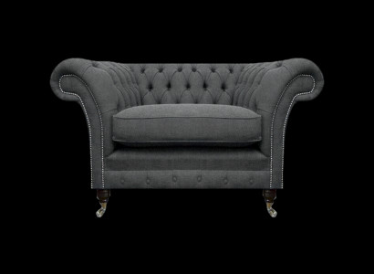 Chesterfield Sessel Polstermöbel Luxus Textil Möbel Wohnzimmer  Chesterfield