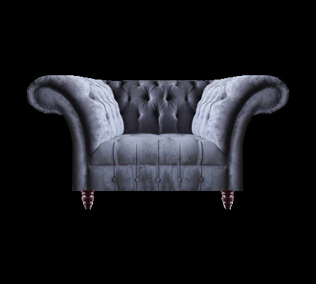 Moderne Graue Wohnzimmer Couch Designer Zweisitzer 2-Sitzer Textilsofas