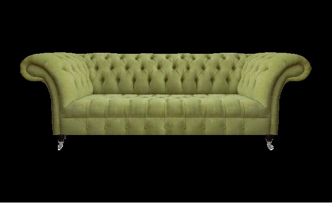 Chesterfield Hellgrünes Sofa Moderner Wohnzimmer Dreisitzer Luxus Möbel