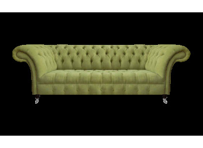 Chesterfield Hellgrünes Sofa Moderner Wohnzimmer Dreisitzer Luxus Möbel