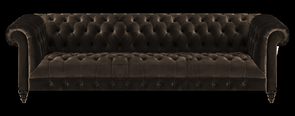Chesterfield Wohnzimmer Couch Brauner Viersitzer Luxuriöse Sitzmöbel