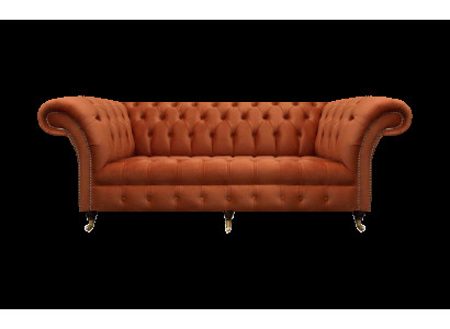 Braune Chesterfield Sitzcouch Modernes 3-Sitzer Sofa Luxus Sitzmöbel