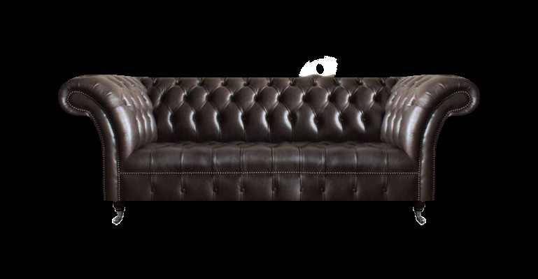 Chesterfield Ledermöbel Luxuriöser Dreisitzer Wohnzimmer Edle Couchen