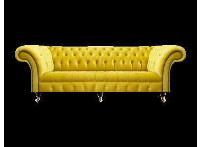 Edle Chesterfield Sitzmöbel Designer Wohnzimmer Polster Textilcouchen