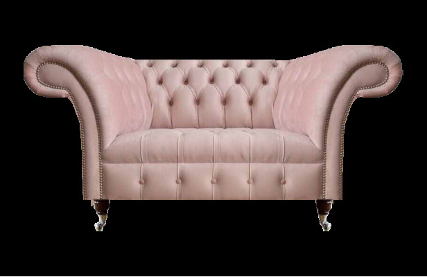 Chesterfield Rosa Zweisitzer Wohnzimmer Luxuriöse Polster Möbel Couch