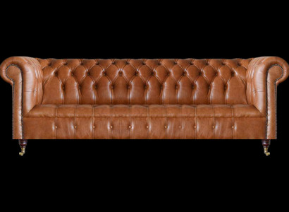 Wohnzimmer Viersitzer Chesterfield Designer Couchen Luxus Ledersofas