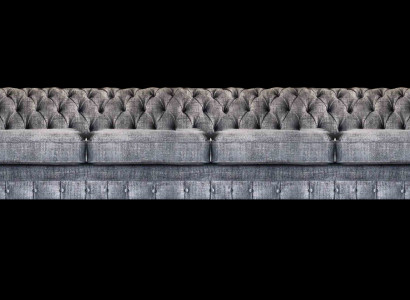 Elegantes Chesterfield Sofa Wohnzimmer Viersitzer Designer 4-Sitzer Neu