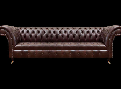 Modernes Kunstleder Sofa Designer Wohnzimmer Viersitzer Polstercouch