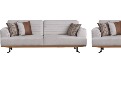 Luxus 3tlg Polstergarnitur Dreisitzer-Sofas & Sessel  für Wohnzimmer