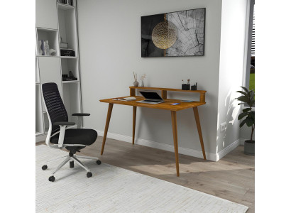 Luxus Braun Schreibtisch im Schlafzimmer Stil Moderne Holzschreibtische Neu