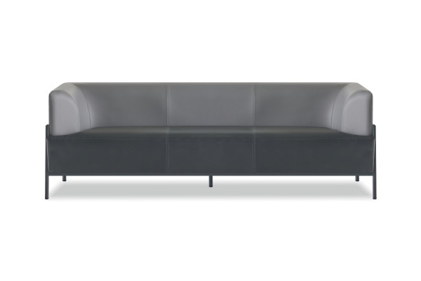 Komplett Optimal Ledersofas 4tlg Komfortabler Stizmöbel Schwarz Farbe