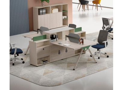 Großer Beiger Arbeitstisch Designer Bürotische Luxuriöse Holz Möbel