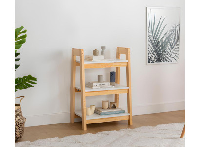 Hellbeiges Bücherregal Standregal Kinder Bücherschrank Edle Holz Möbel