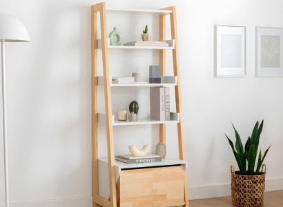 Eleganter Bücherregal Moderne Arbeitszimmer Möbel Holzgestell Regale