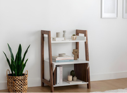 Stilvolle Ablagenkommode Kompaktes Bücherregal Holz Bücherschränkchen