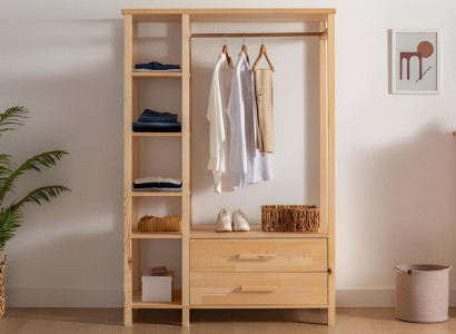 Moderner Holz Kleiderständer Garderobenständer Flur Edle Kleiderstange