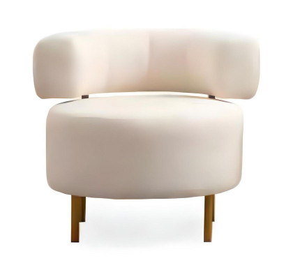 Luxuriöser Cocktailsessel Moderner 1-Sitzer Gästezimmer Textil Sitzmöbel