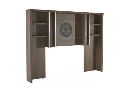 Arbeitszimmer Schrank Regale Bücherregal Modern Design Braun Einfarbig