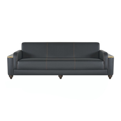 Schwarze Wohnzimmer Garnitur Designer Möbel 3-Sitzer 2x Sessel 5tlg