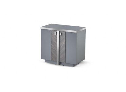 Kommode Modern Design Stil Grau Aktenschrank Einfarbig Stauraum Türen