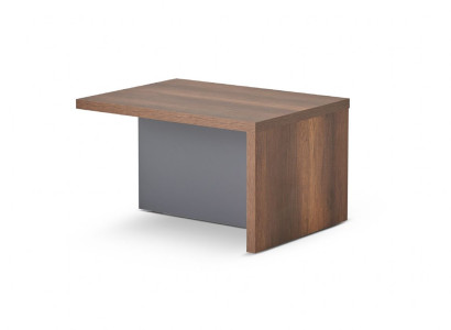 Couchtisch Braun Grau Zweifarbig Rechteckig Form Arbeitszimmer Modern