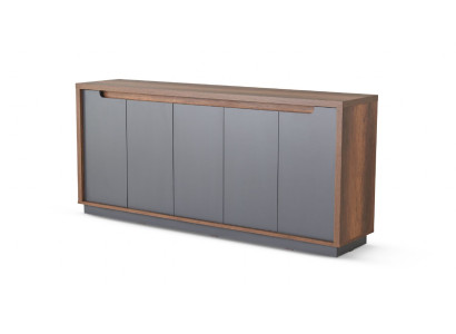 Sideboard Grau Braun Zweifarbig Modern Design Rechteckig Arbeitszimmer